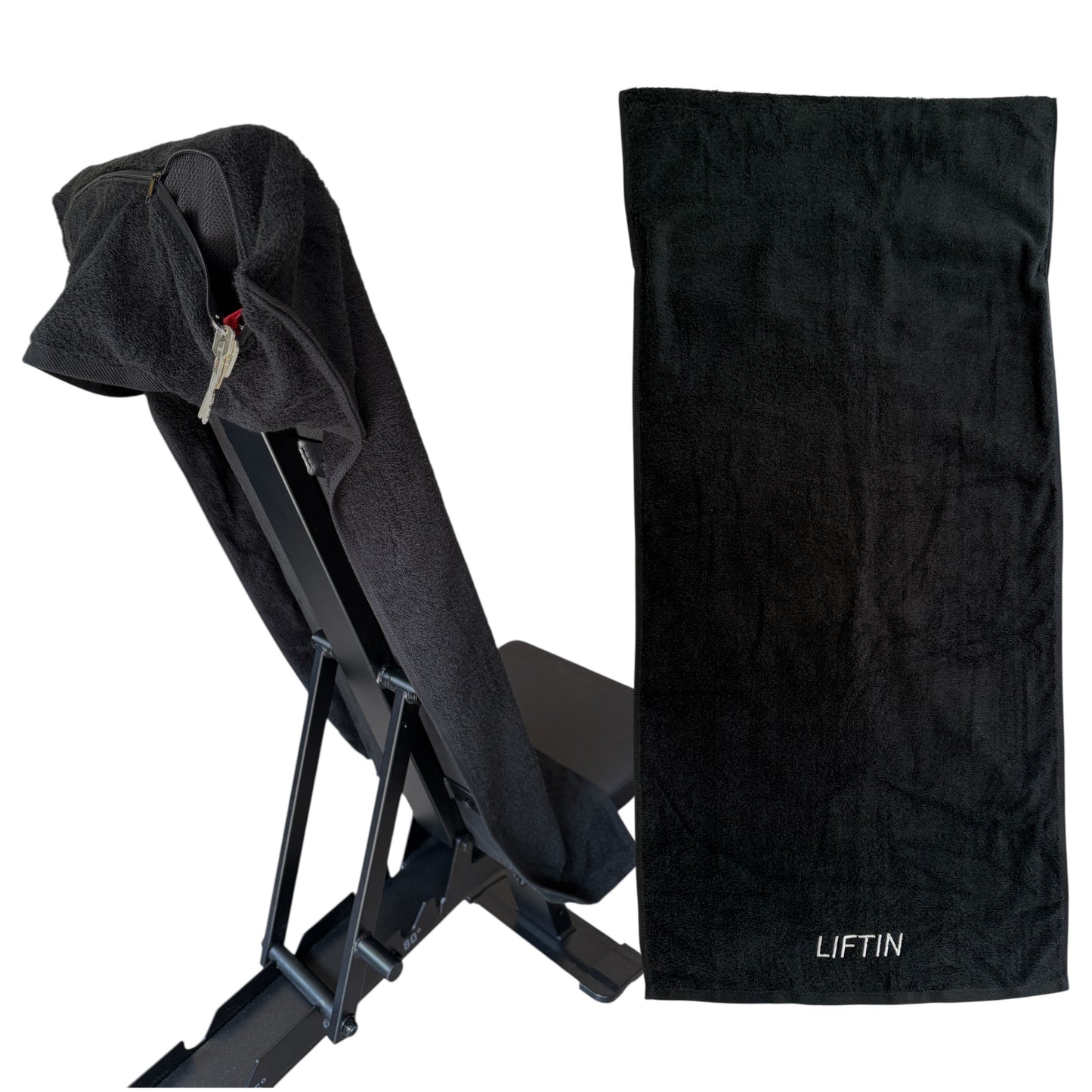 Sporthanddoek 100% Katoen XL Zwart