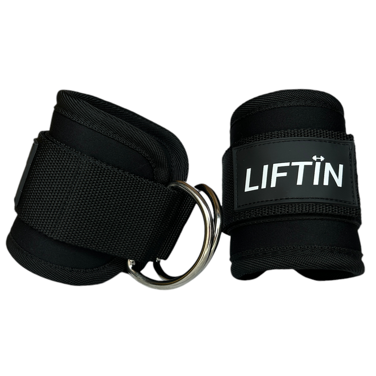 LIFTIN ankle straps - stevige enkel straps van hoogwaardige materialen voor intensieve krachttraining - detailopname